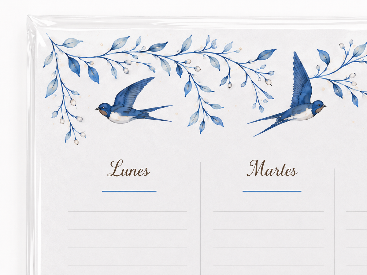 Planner Semanal Golondrinas (para 6 meses)