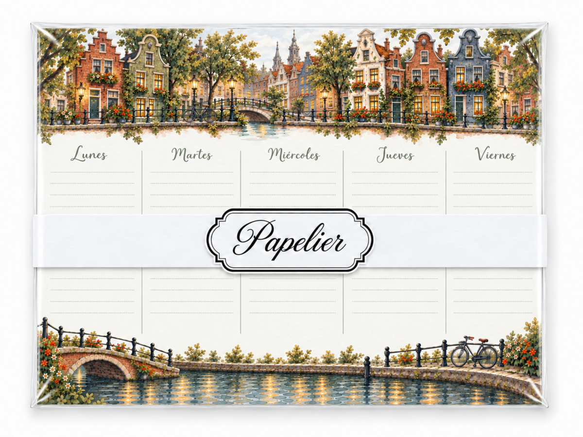Planner Semanal Amsterdam (para 6 meses)