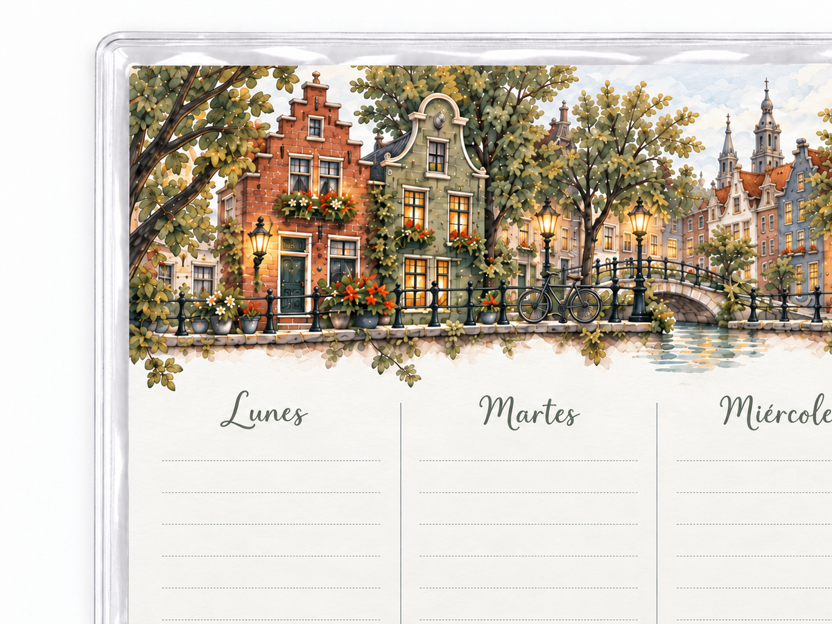 Planner Semanal Amsterdam (para 6 meses)