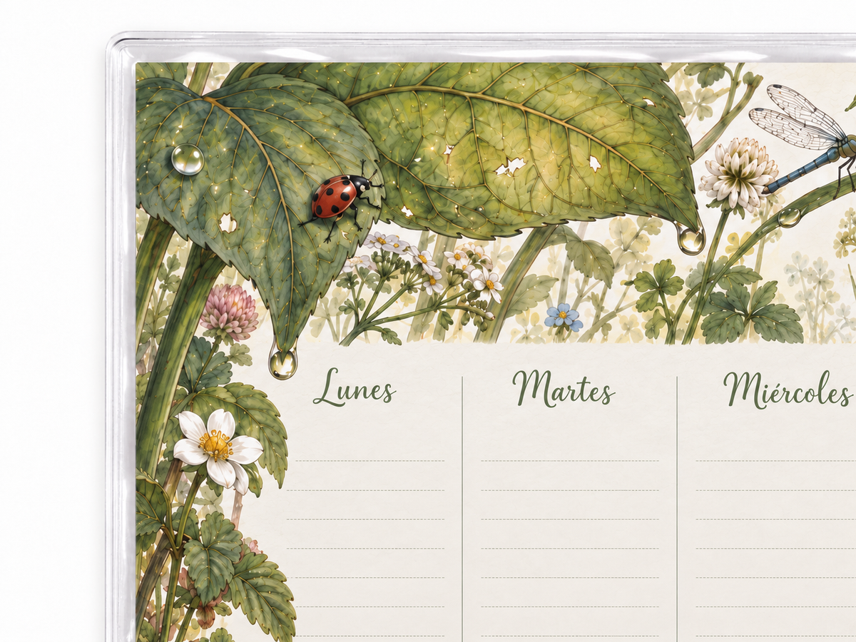 Planner Semanal Bichos (para 6 meses)