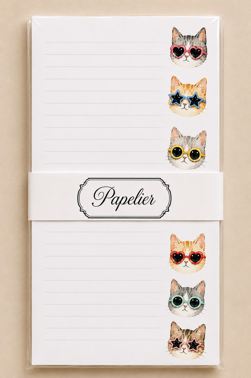 Block de notas 7 Gatitos con Lentes
