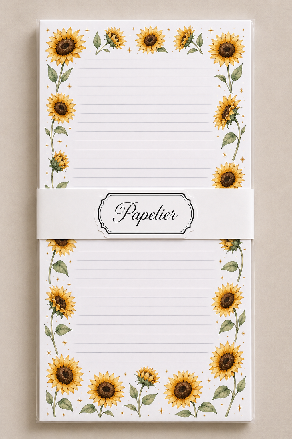 Block de notas Girasoles