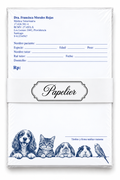 Recetario Personalizado 100 hojas | Veterinario "Animales en el veterinario"