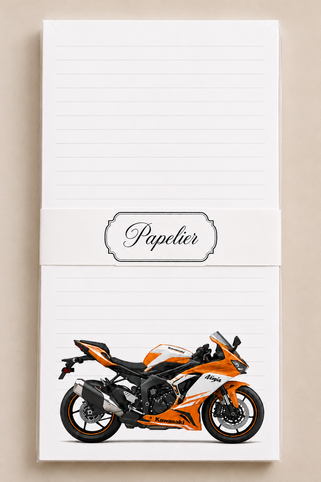 Block de notas Moto Ninja Naranja