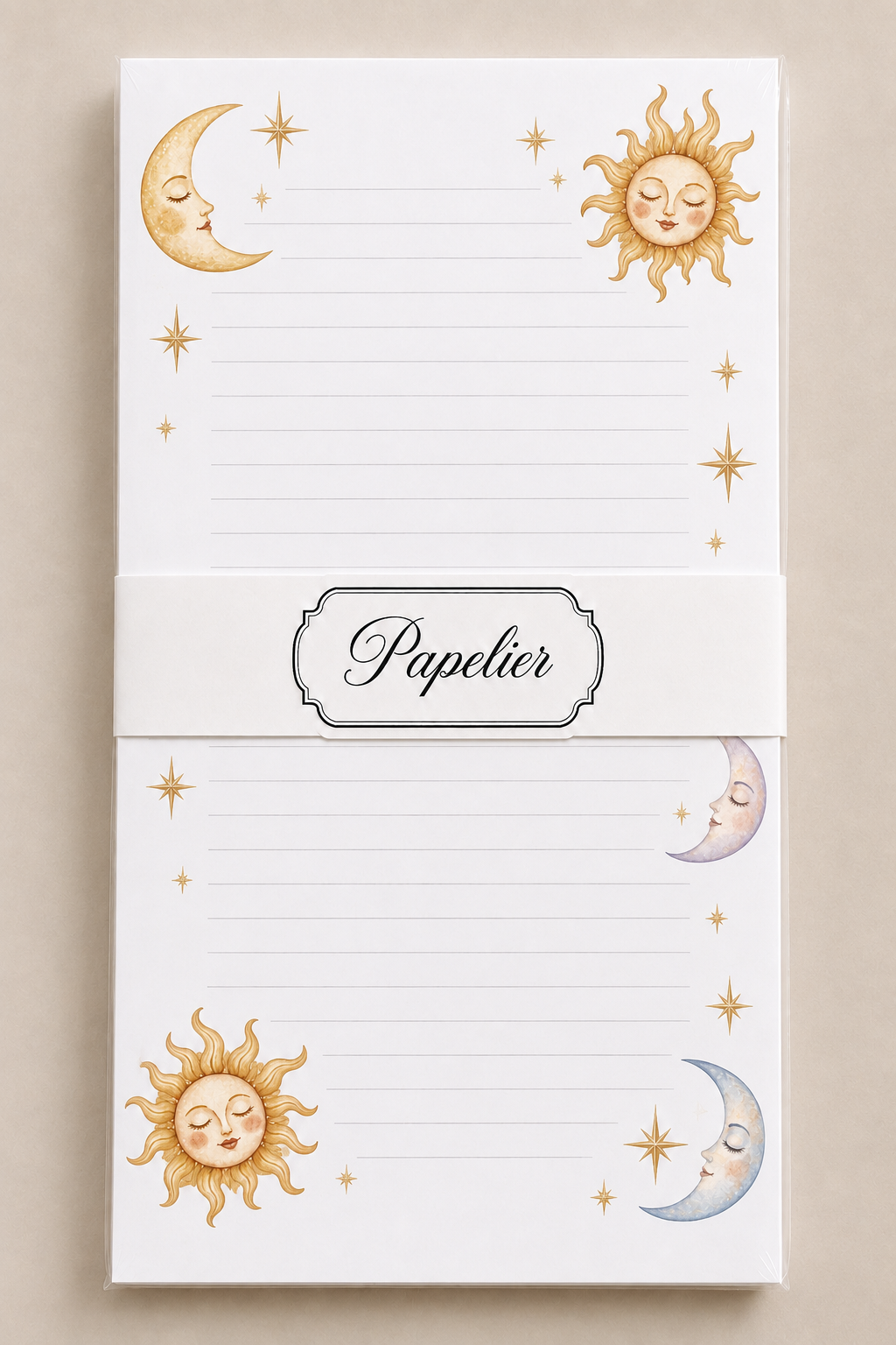 Block de notas Sol y Luna