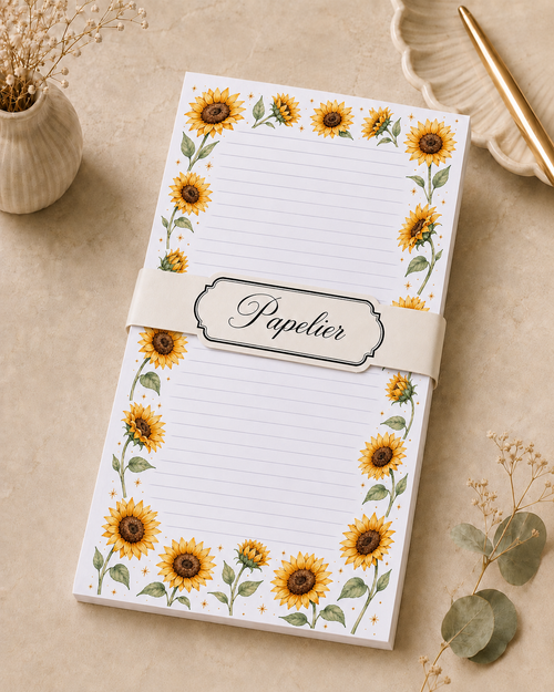 Block de notas Girasoles