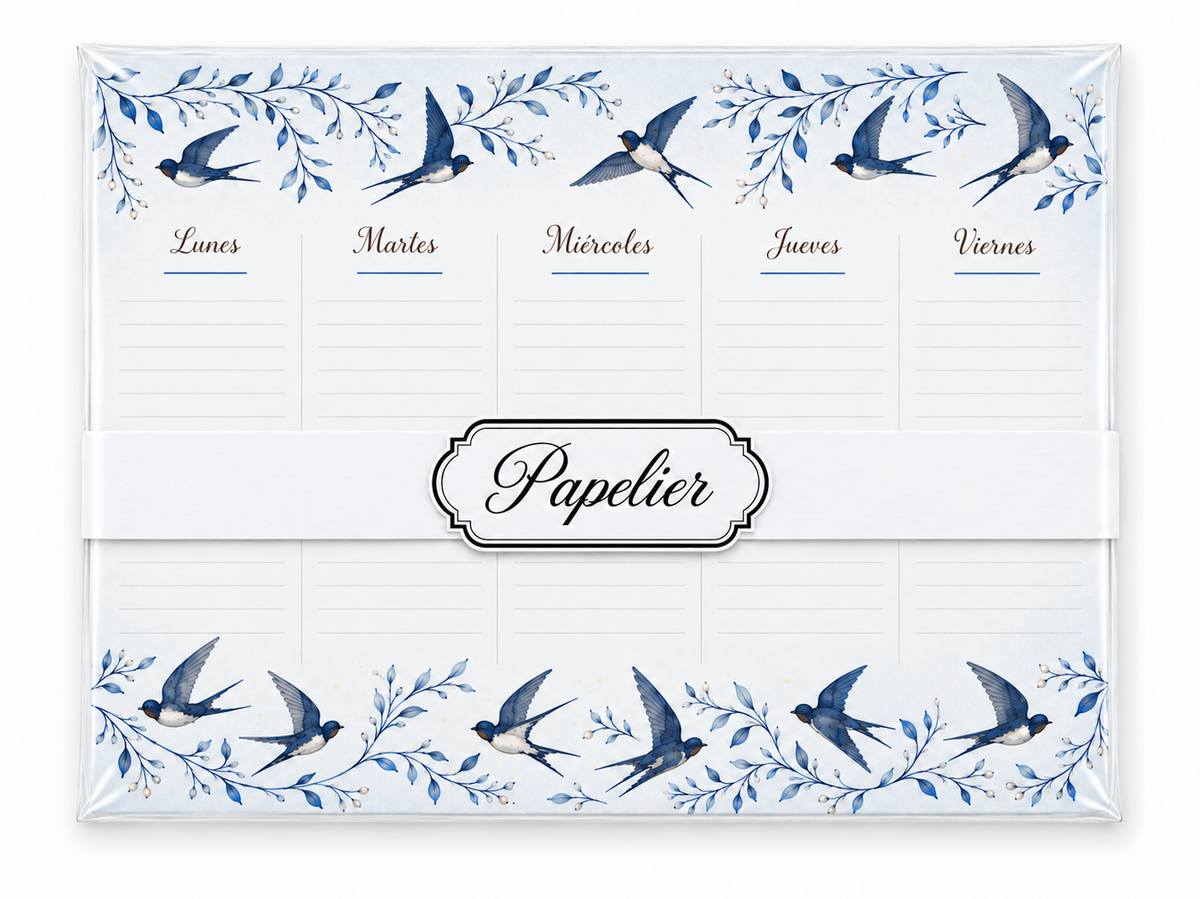 Planner Semanal Golondrinas (para 6 meses)