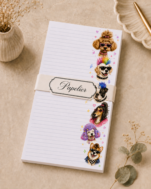 Block de notas Fashion Dogs