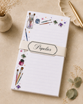 Block de notas Pinceles y Acuarelas